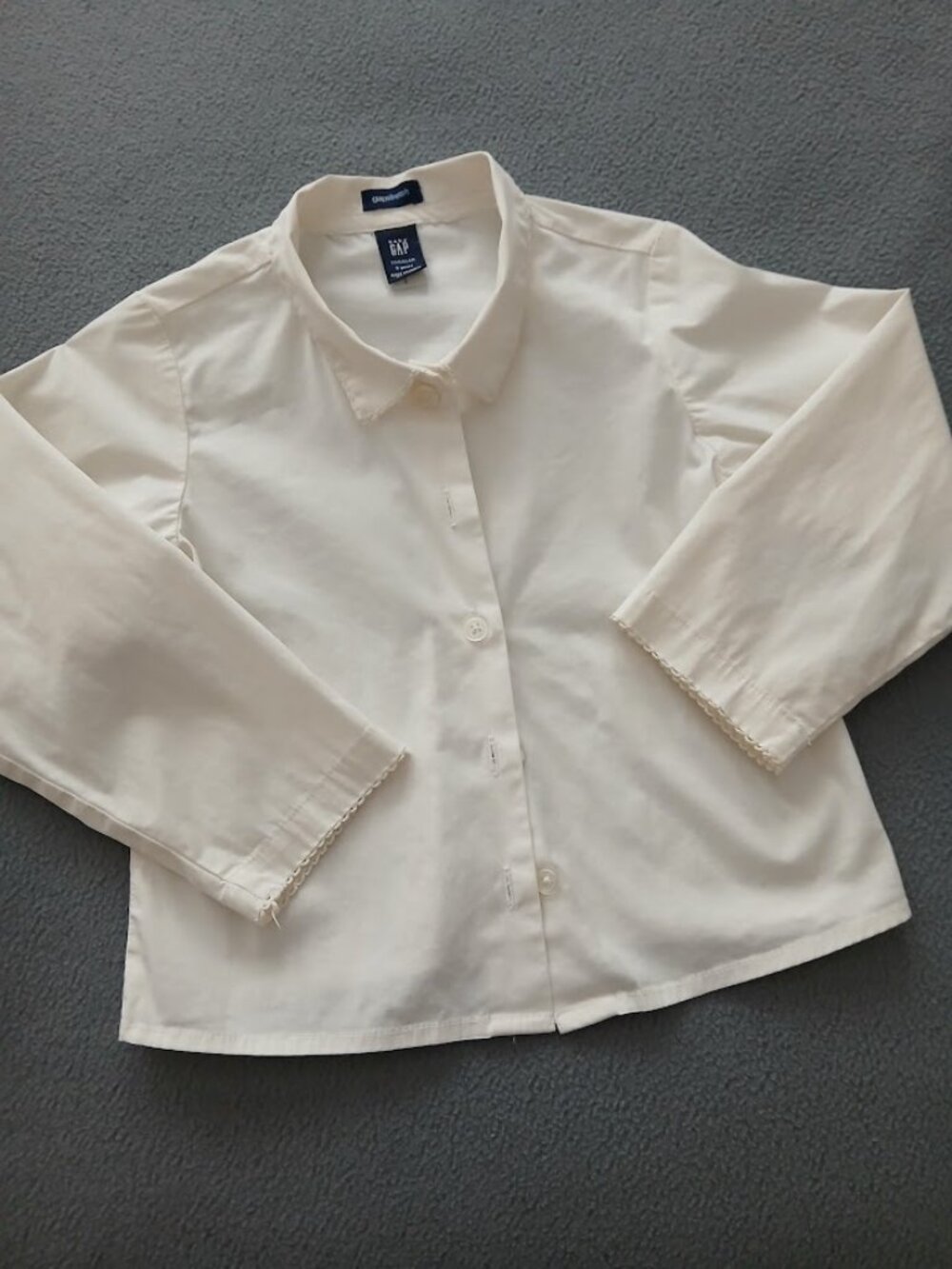 Baby GAP White Cotton Stretch Shirt - size 3T